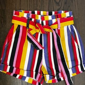 Express striped shorts
